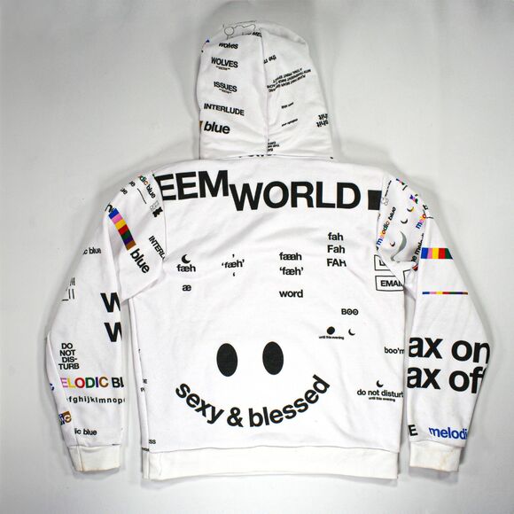 Baby Keem Melodic Blue Tour All Over Print Hoodie - S - Picture 2 of 8